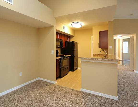 Interior kitchen dining room carpet floor Miramar Florida