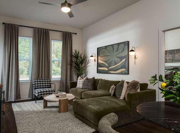Living Room at Address East End, Raleigh, NC 27610