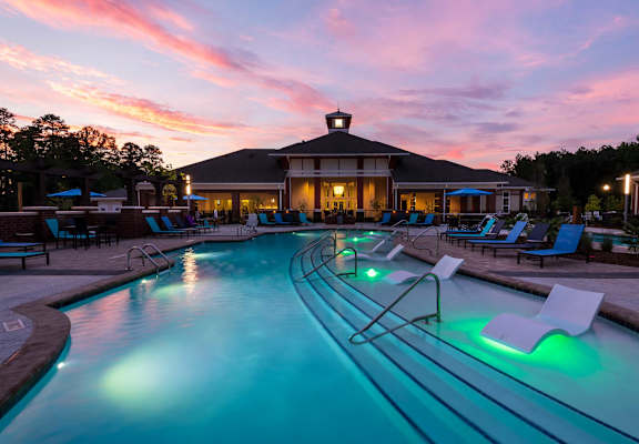 Twilight Pool at The Aster Cary, Cary, NC 27519