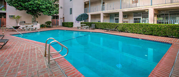 Apartment Building Pool in Encino