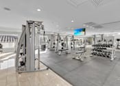 Thumbnail 16 of 26 - Gym with weights at Avia Apartments at Reedy Creek, Florida