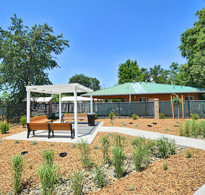 our apartments showcase a beautiful dog park