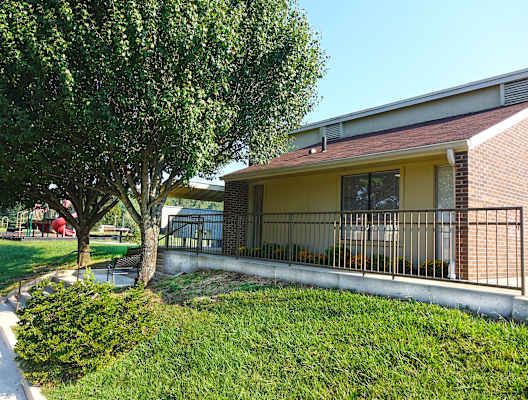 our apartments showcase a beautiful lawn