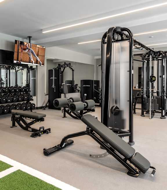 Fully Equipped Gym at The Rail, St. Louis