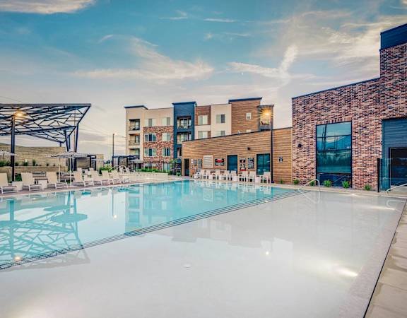 our apartments showcase an unique swimming pool
