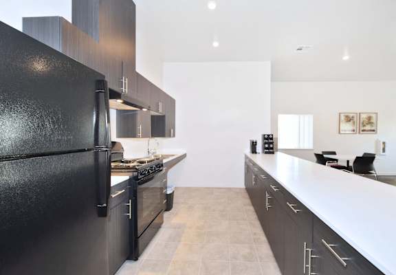 Senator Conness Apartments Community Room with Kitchen