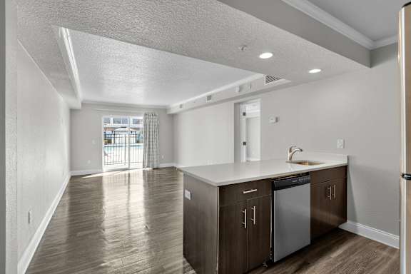 Kitchen Area at Avia Apartments at Reedy Creek, Florida