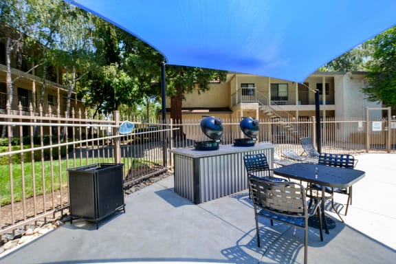 Grilling stations at the Timbers in Chico, CA