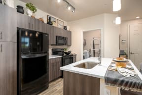 our apartments offer a modern kitchen with stainless steel appliances