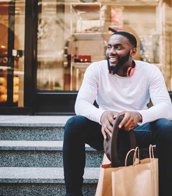 Young Professional Shopping at Iris Luxury Apartments, Tennessee