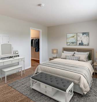 Spacious Bedroom at Walnut Creek Apartments, Kokomo, 46902