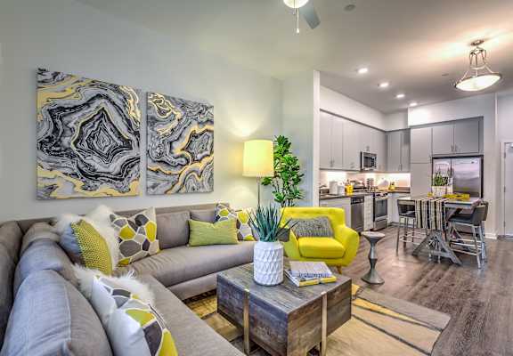 Living Room Come Dining Area at Metro Gateway, California