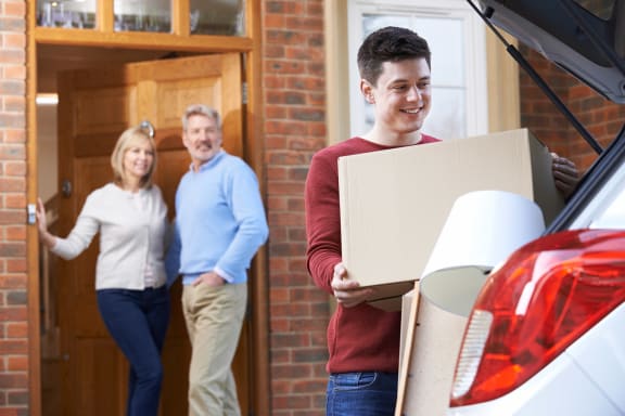 Adult son leaving parents home