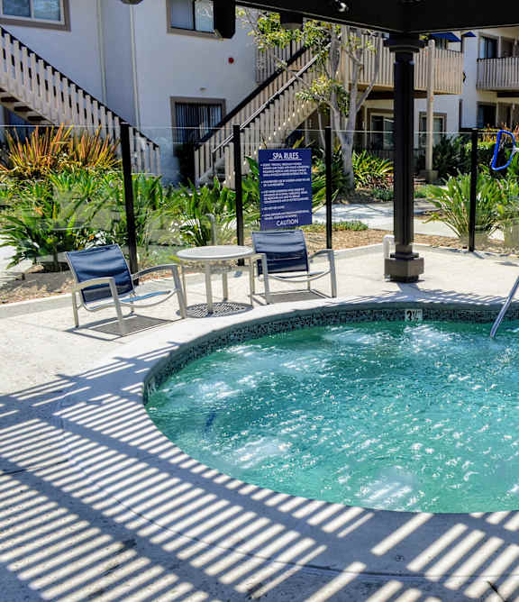 Hot Tub at La Jolla Canyon Apartments, San Diego, 92121