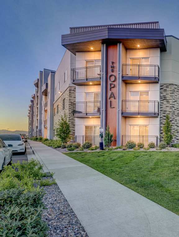 A building with the name "OPAL" on it is shown.