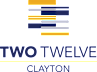 The image is a logo for Clayton on the Park Residential Apartments.