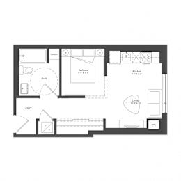  Floor Plan Studio Plan 0C