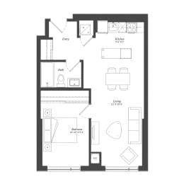 Floor Plan 1 Bed Plan 1A