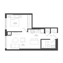  Floor Plan 1 Bed Plan 1D