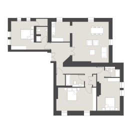 Floor Plan  Officers Mess - 3 Bedrooms