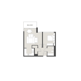 Floor Plan  Phase I - 1 Bedroom