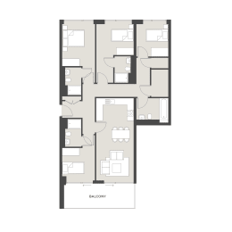 Floor Plan  Phase I - 4 Bedrooms
