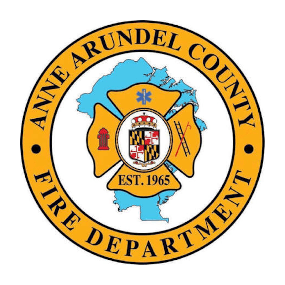The image is of the Anne Arundel County Fire Department logo.