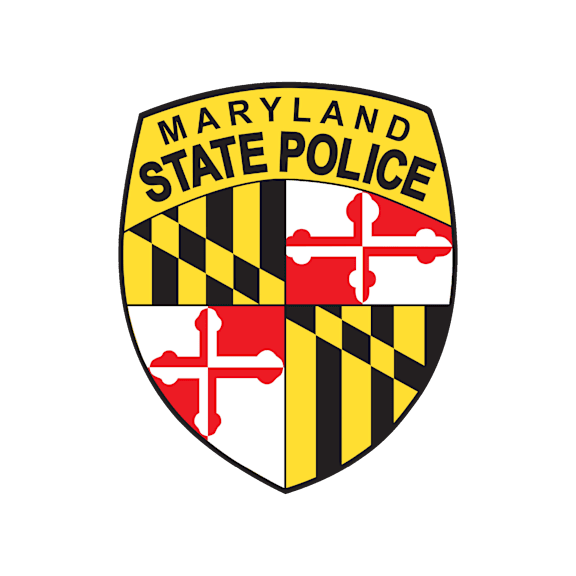 The image is of the Maryland State Police emblem.