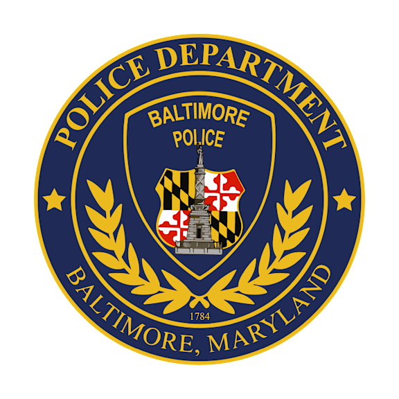 The image is of the emblem of the Baltimore Police Department.