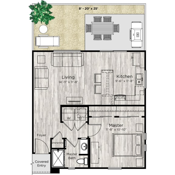 The Alcove Floor Plan The Alcove Floor Plan at Avilla Northside, McKinney, 75071