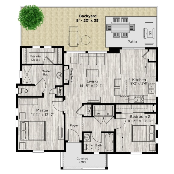The Retreat Floor Plan at Avilla Prairie Center, Brighton