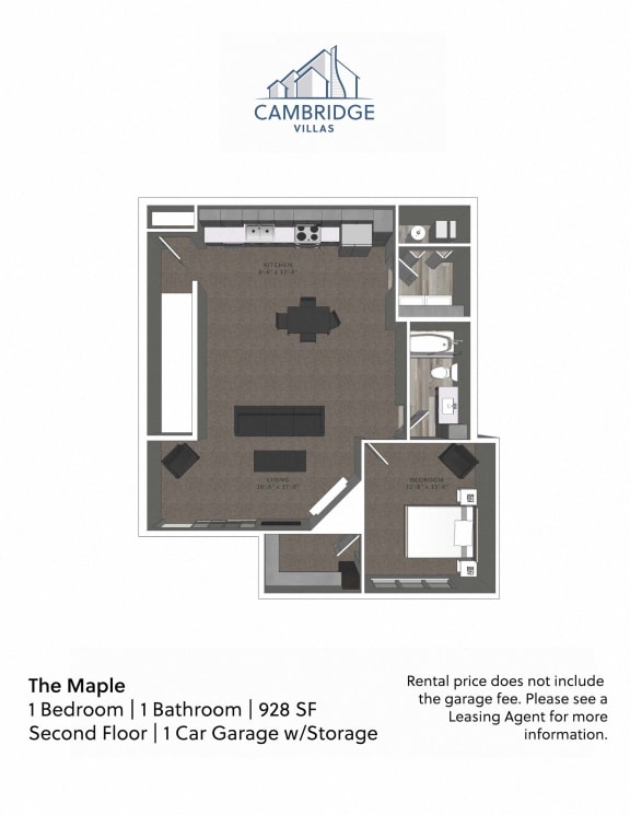Floor Plans of Cambridge Villas in Omaha, NE
