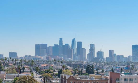 Downtown view from building