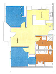  Floor Plan 2 Bedroom 2 Bathroom