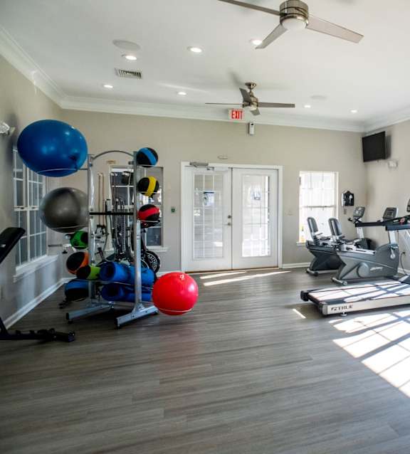 Fitness Center at One Rocky Ridge Apartment Homes in Douglasville, GA
