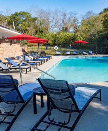 Swimming Pool with Sun Deck located at Venue at Carrolton in Carrolton, GA 30117