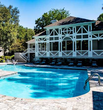 Pool and Clubhouse located at Grove Point in Norcross, GA 30093.