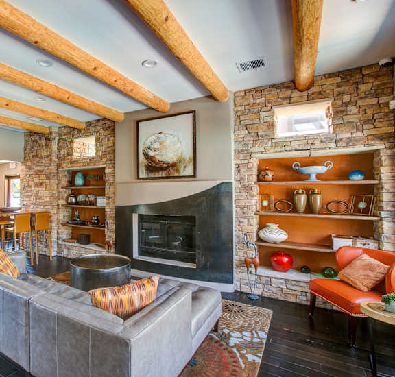 Fireplace Lounge at Altitude at Vizcaya, Santa Fe, New Mexico