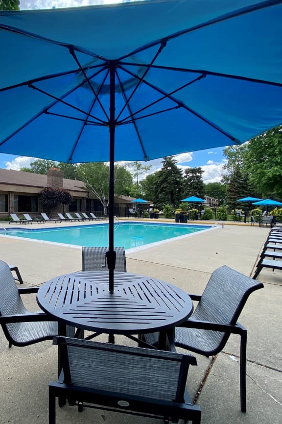 Heated Pool at Dover Hills Apartments Kalamazoo MI