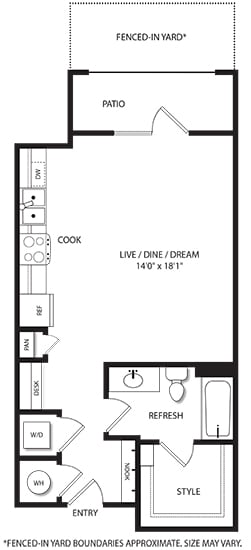 Floor Plan Acme with Fenced-In Yard