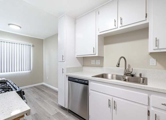 the preserve at ballantyne commons apartment kitchen and living room at Colima Terrace Apts, Rowland Heights, 91748