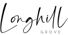 A black and white logo with the word "Longhill" in cursive.