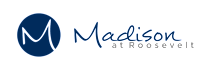 The image features a logo with a blue circle and a stylized 'M' inside it, alongside the text