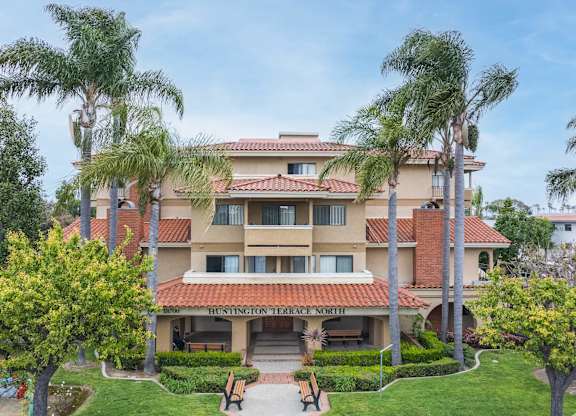 the building in which the hotel is located at Huntington Terrace North Senior, Huntington Beach California
