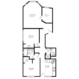 Two Bed, Two Bath