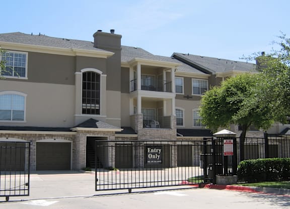 Gated Entry and Attached Garages at Bentley Place Apartments