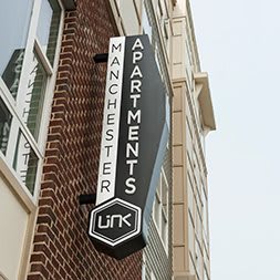 Entrance Sign at Link Apartments® Manchester, Virginia