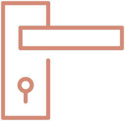 a screenshot of a computer screen with a keyhole in the center