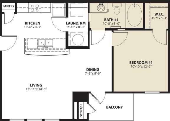 Floor Plan  Unit A - 1