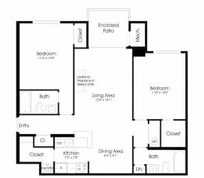 2BR 2BA_1060sf at The Greens at Columbia, Columbia, 21044